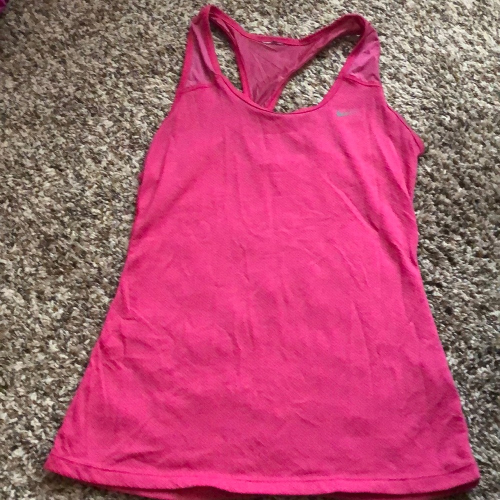 Pink Nike workout top